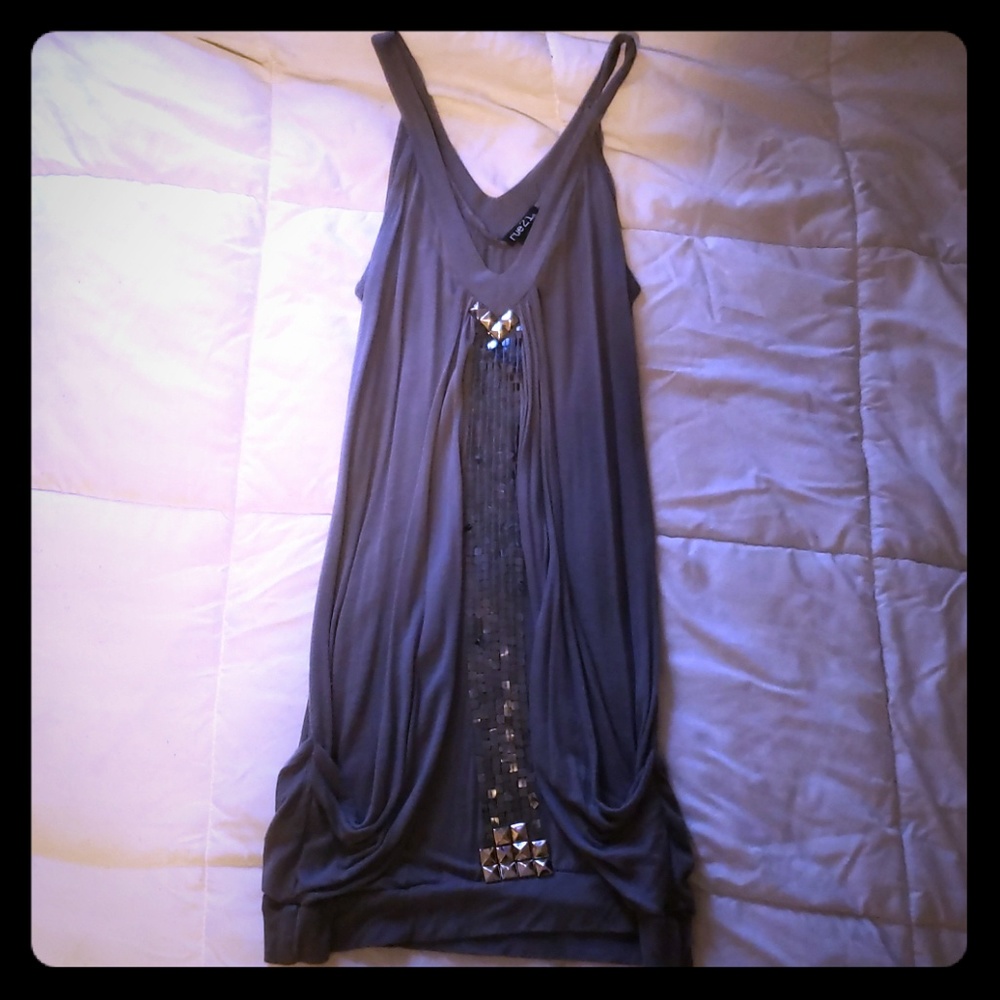 Silver tank top